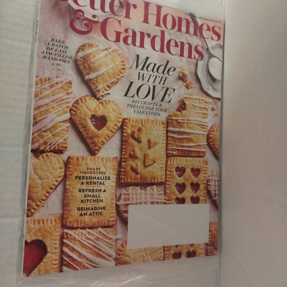 Better Homes & Gardens February 2019 Issue Made With Love DIY Crafts & Recipes